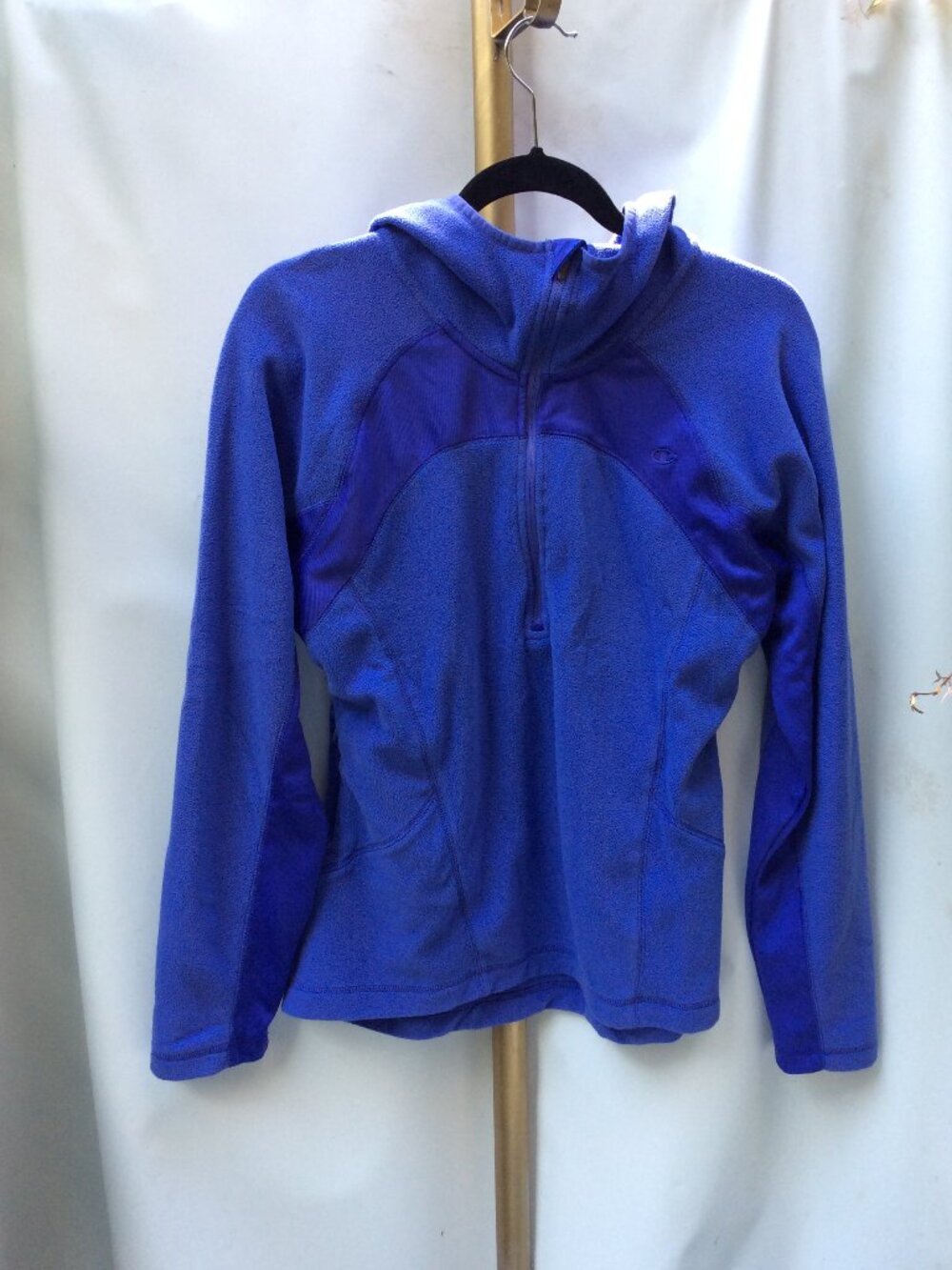 Champion Blue Fleece Hoodie Size M